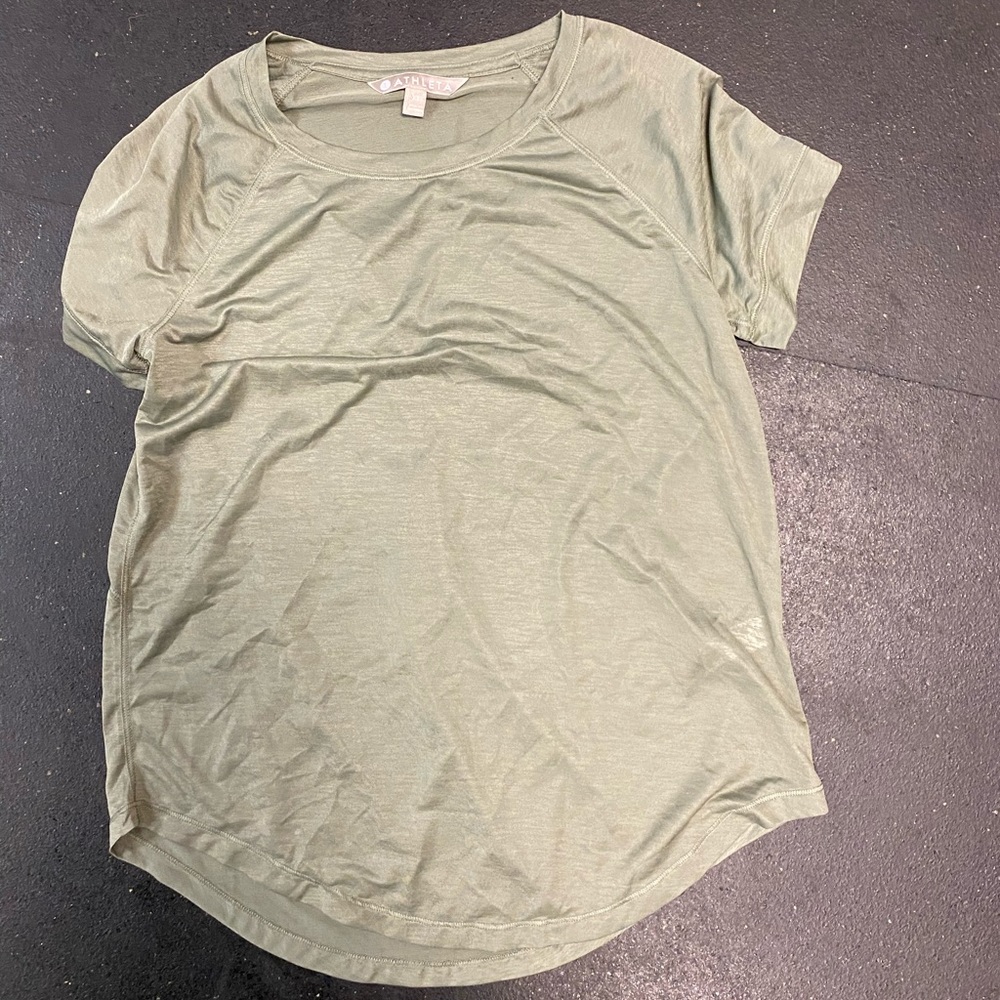 Athleta XS green top brand new